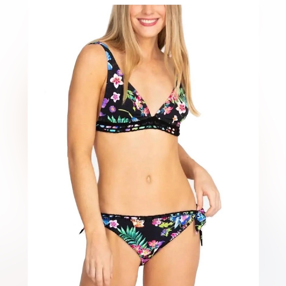 New! Johnny Was Woman's Bikini Caribbean Bikini Top & bottom Caribbean Swimsuit